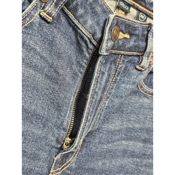 American Eagle Mom Jeans Super High Rise Womens 8 Long 29W Stretch Medium Wash - Picture 11 of 16